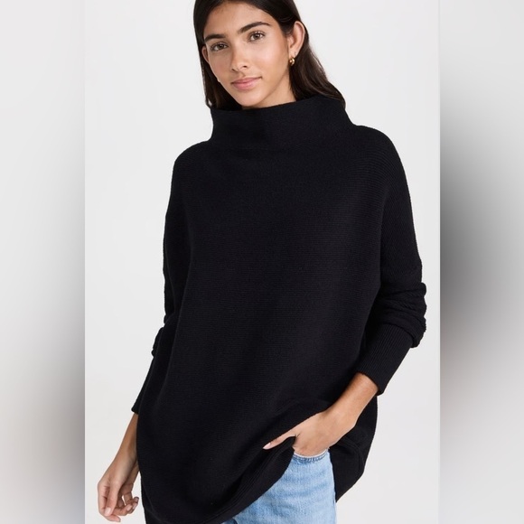 Free People Tops - Free People women’s Ribbed Turtleneck Sweater Black Size XSmall